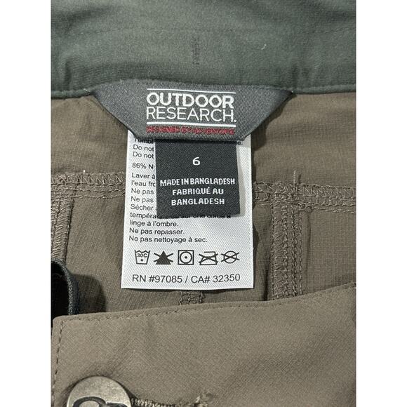 Outdoor Research Ferrosi Women’s Shorts Size 6 Mushroom UPF 50+ Hiking NWT - Picture 5 of 9